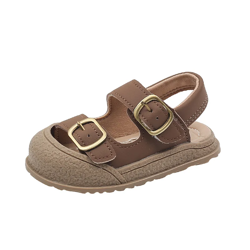 صندل رياضي على الطراز الكوري للأطفال ، حذاء نعل ناعم ، مانع للإنزلاق ، صنادل شاطئ للفتيان والفتيات ، h05303 ، الصيف #6