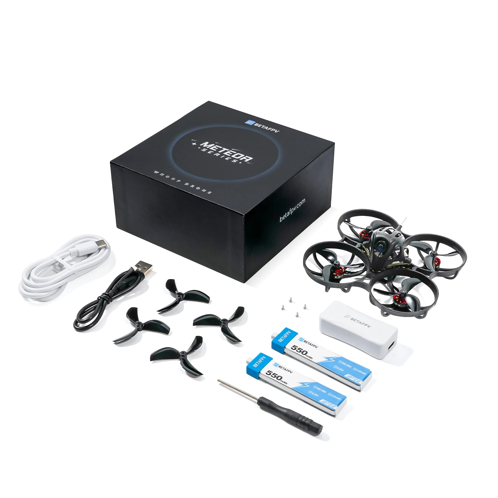 BETAFPV Meteor75 Pro Walksnail HD Meteor75 Pro Brushless Whoop Quadcopter (1S HD Digital VTX)-Walksnail Version 550mAh 5.5mins