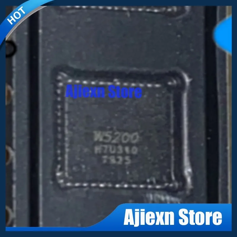 5Pcs W5200 QFN48  Interface chip controller chip in stock  100% new and original