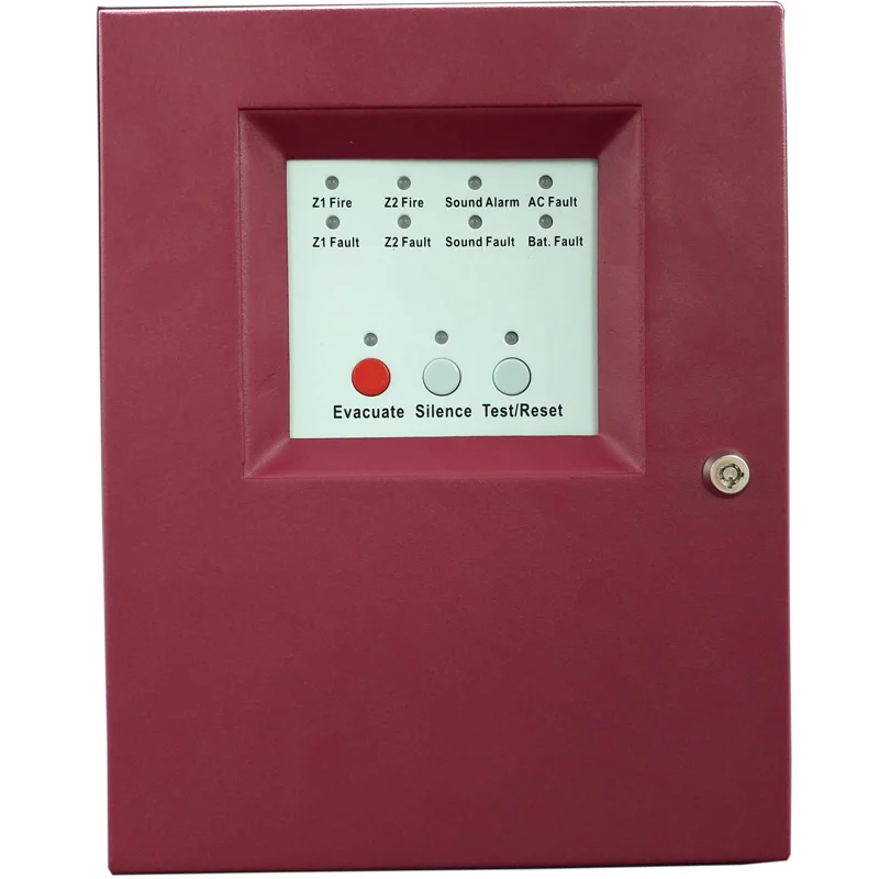 

2zone Fire Control Panel Conventional Fire Alarm Control System