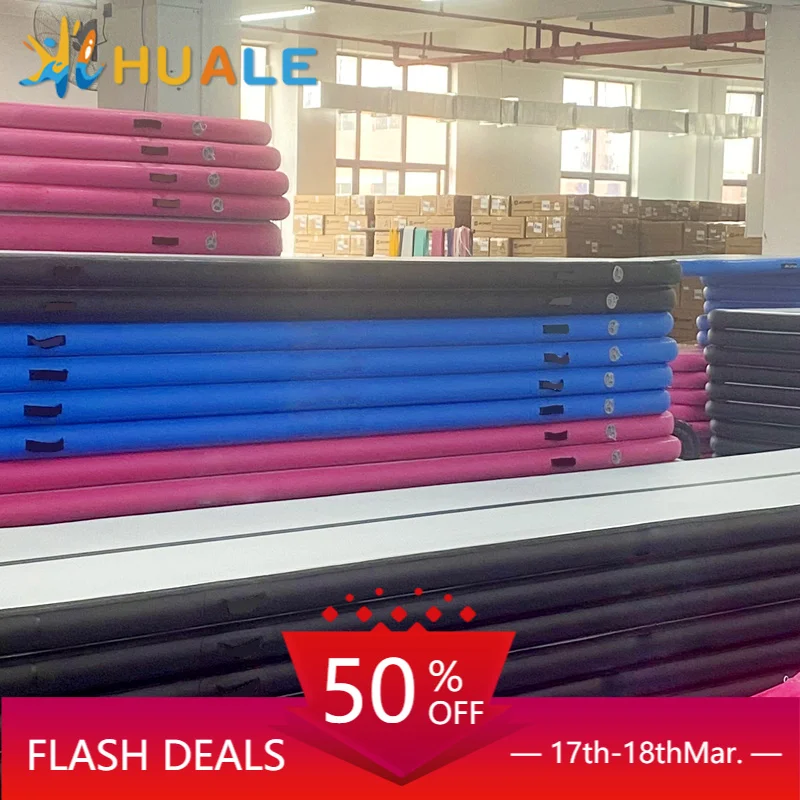 Factory OEM 40010010cm Eco Friendly PVC Waterproof Inflatable Air Track Professional Gym Tumbling Mat