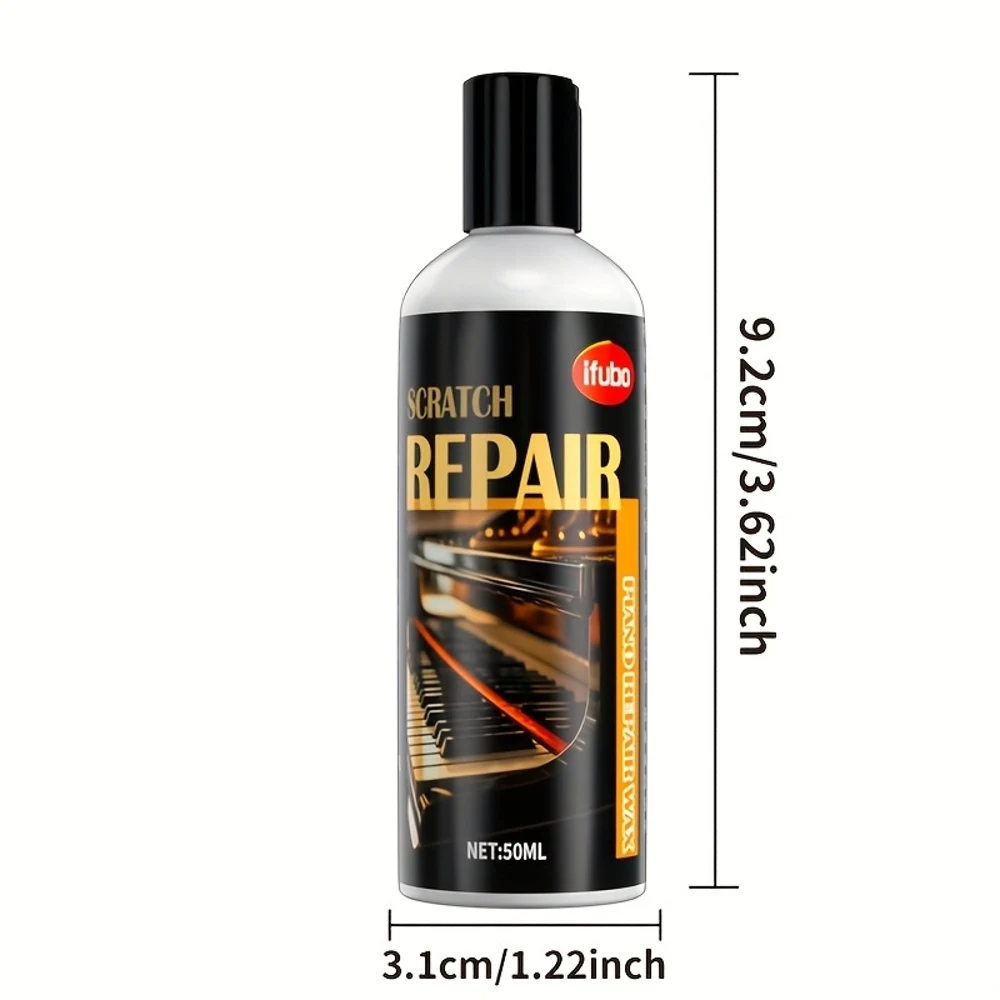 Grand Piano Scratch Repair Cream - Smooth Finish Restoration Paste for Musical Instruments and Car Paint, Effectively Removes Sc