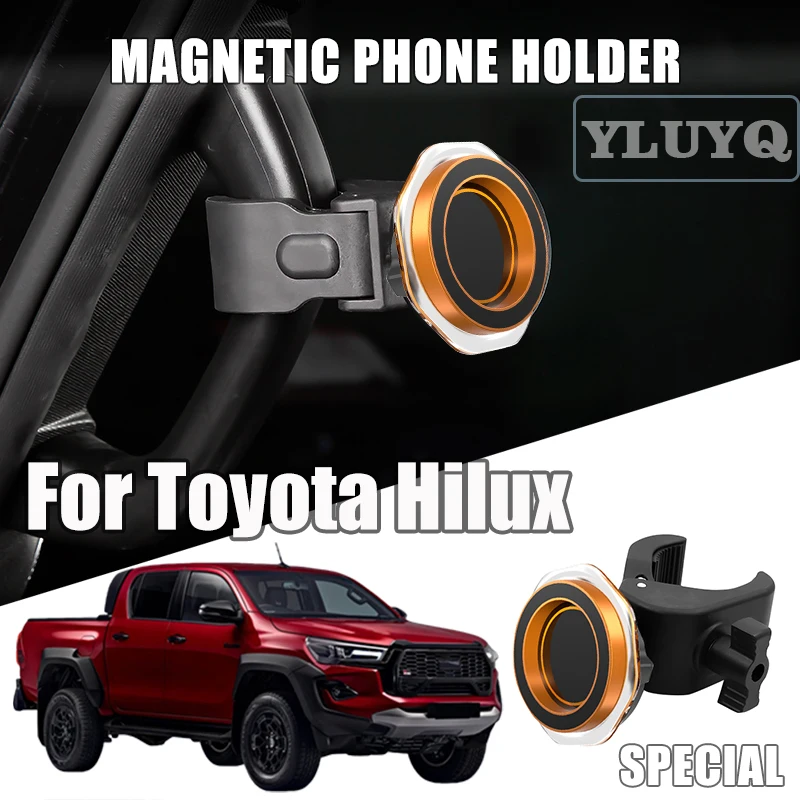 Для Toyota Hilux автомобильный держатель телефона магнитный гравитационный телефон навигационное крепление аксессуары для салона автомобиля