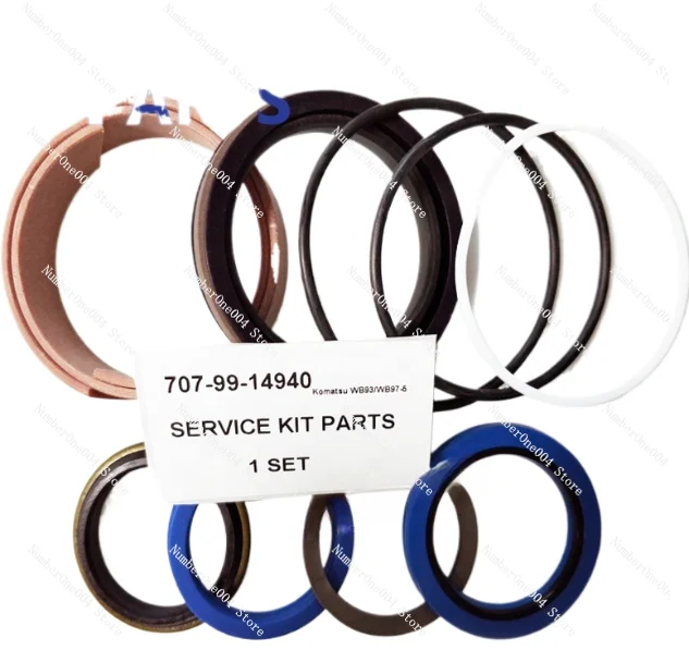 

Suitable for WB93 WB97-5 707-99-14940 Backhoe Loader Parts Hydraulic Cylinder Repair Sealing Kit