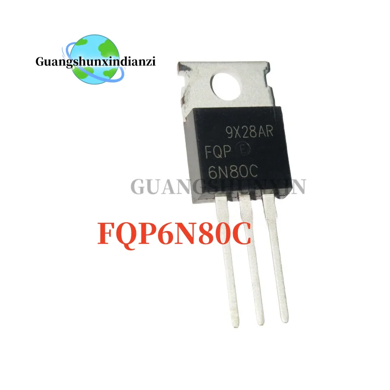 

5-10 шт. 100% новый FQP6N80C 6N80C 6A 800 В TO-220 MOS FET транзистор лучшего качества на складе