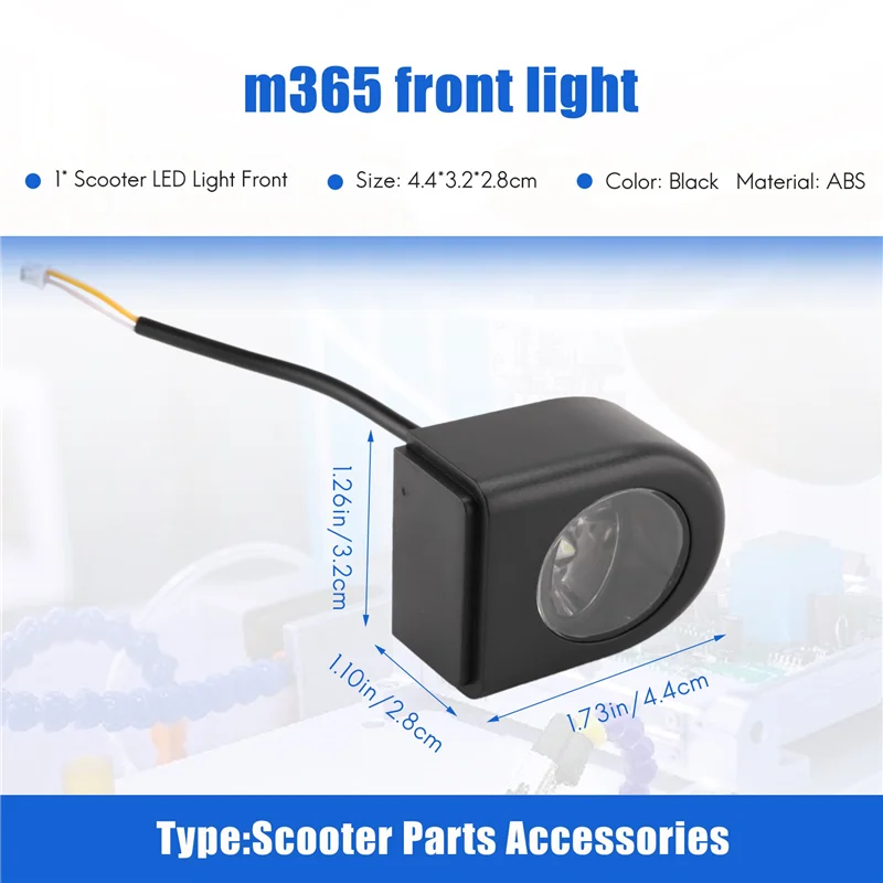 

ABXN-Headlight Lamp Led Light Front Lamp Replacement For Xiaomi Mijia M365 Electric Scooter Parts