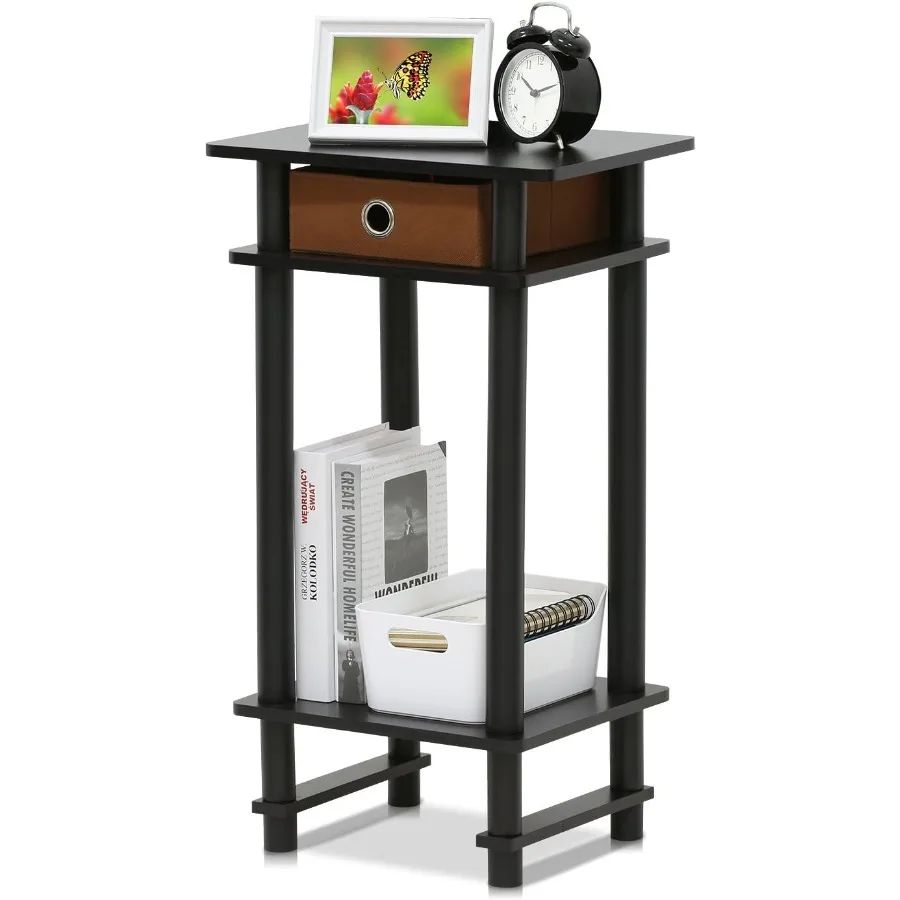 

17017 TurnNTube End Table 1Pack Espresso