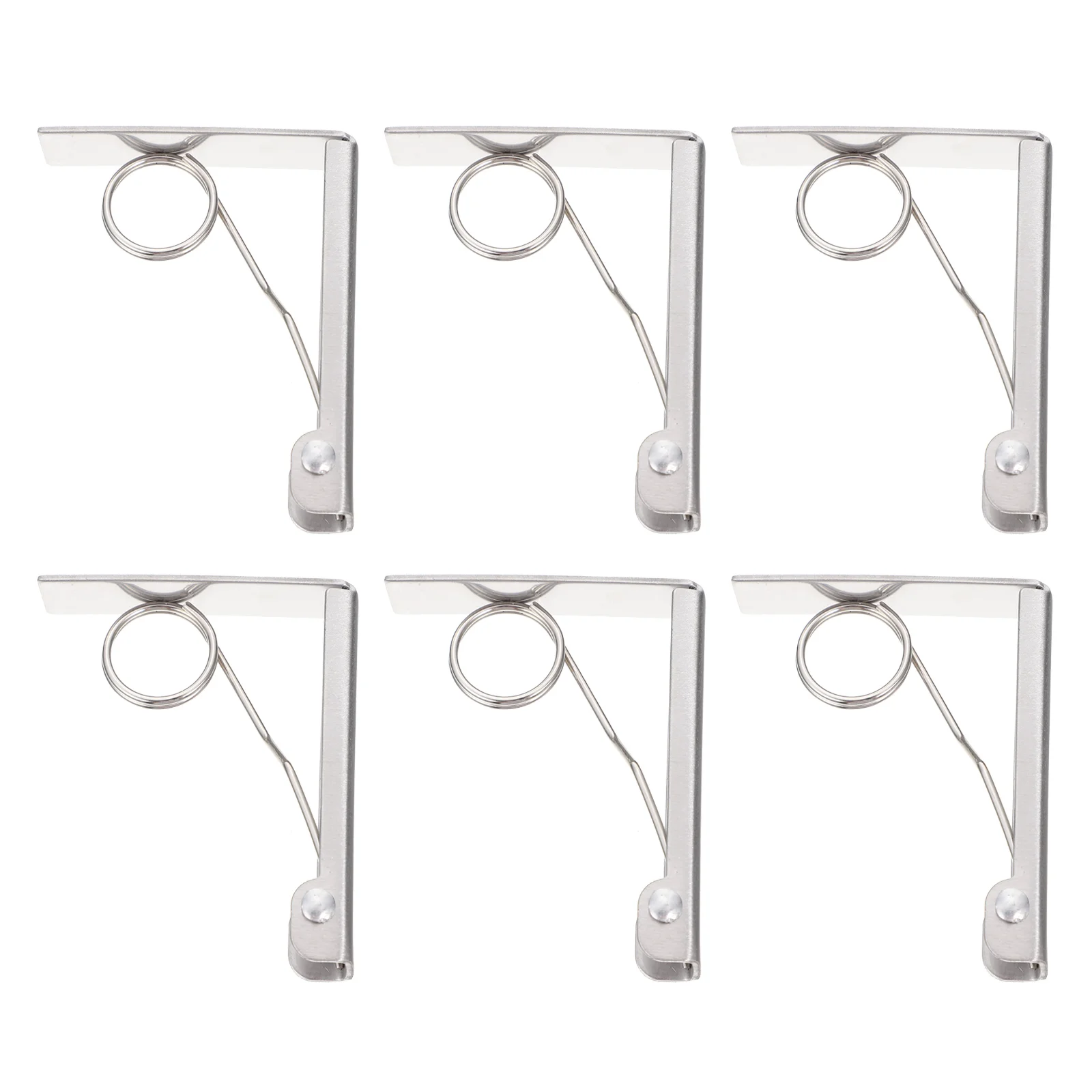 6 Pcs Tablecloth Clip Camping Supply Convenient Cover Clips Portable Clamps Stainless Steel Picnic Accessory