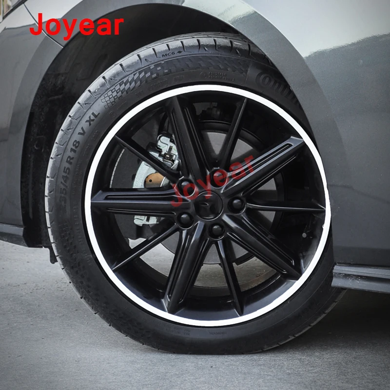 For Changan UNIV UNI-V 2020-2022 Wheel Hub Carbon Fiber Reflective Stickers Accessories Rim Auto Wheel Protective Film Styling