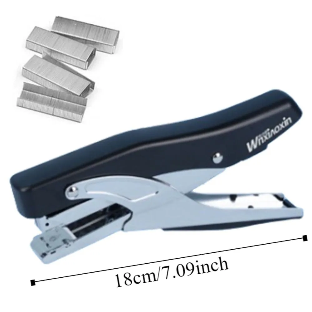 Multifunction Labor-Saving Stapler Hand Operated Heavy Duty Stapler Book Binding Machines with 1000pcs Nails School Supplies