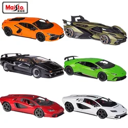 Maisto Scale 1:18 Lamborghini Revuelto Sports Car Mock-up Alloy Cars Toy Motor Vehicle Diecast Metal Model Gift for Boys