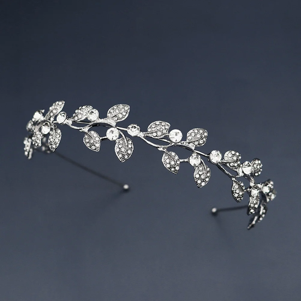

1 pc Rhinestone Hoop Alloy High Toughness Exquisite Craft Comfortable Wear Stylish Headband For Parties Banquets Weddings