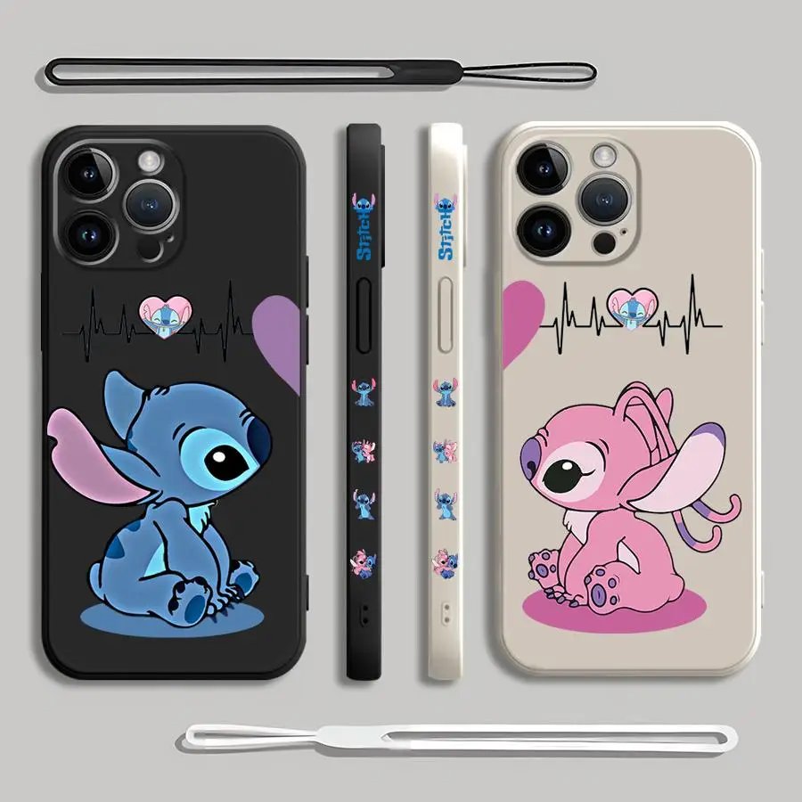 Disney Stitch Angle Phone Case for Samsung Galaxy A51 A73 A72 A71 A31 A05s A03 A04 A03s A02 A70 A70s A30s A20 A10 Cover