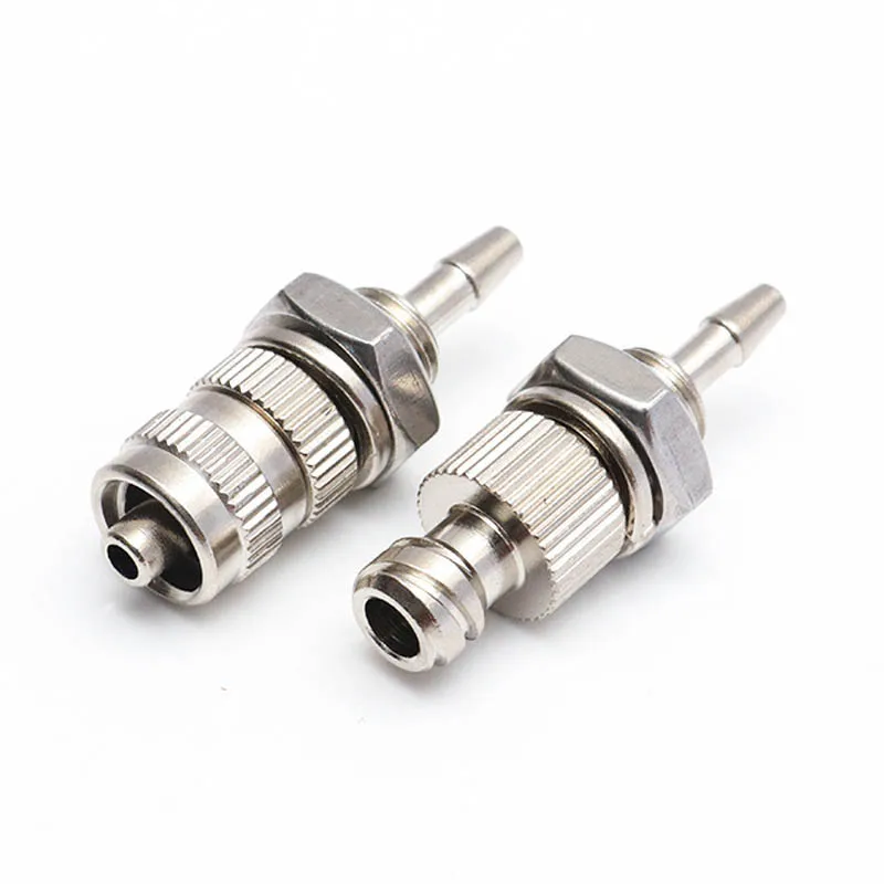 Pneumatic Metal Threaded Syringe Connector Male to Female, Luer Lock Extension Adaptor Joint, Luer Lock Fitting 10pcs