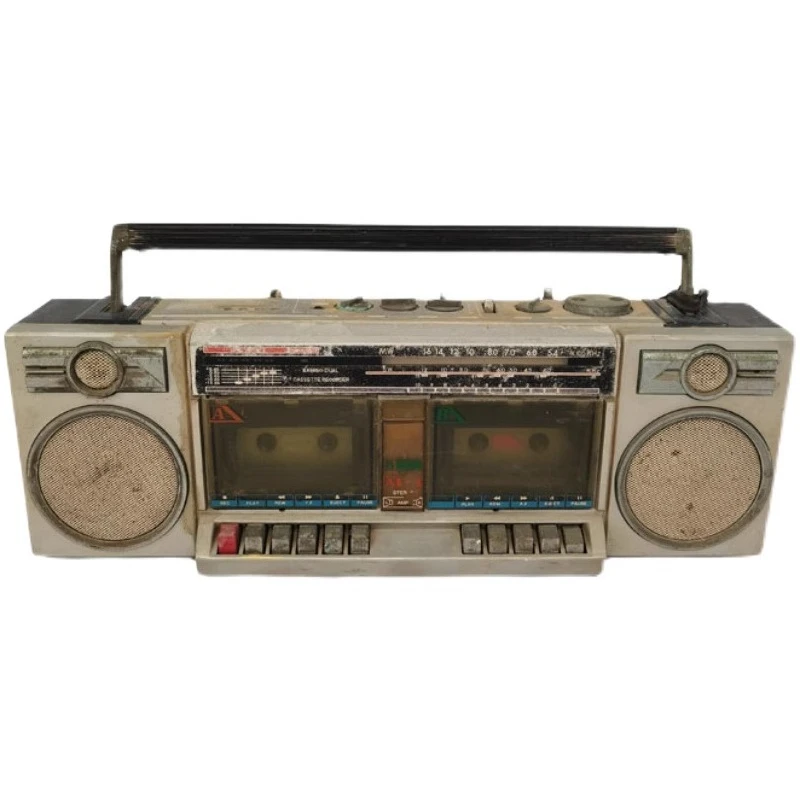 

Vintage Nostalgic Recorder Tape Machine Old Object Cassette Machine Portable Recorder Prop Ornament