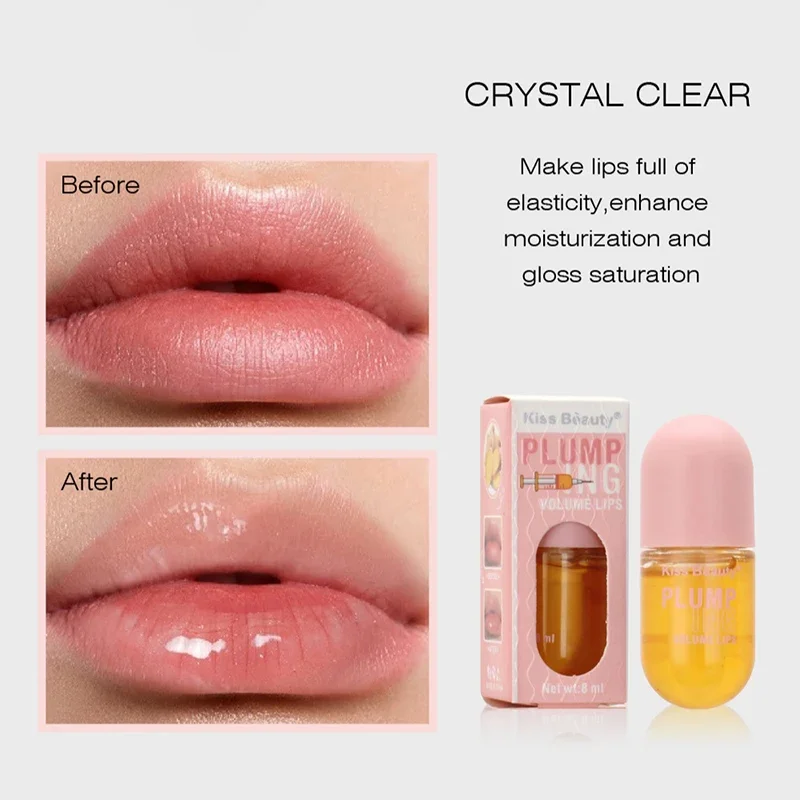 Lip Plumper Oil Serum Instant Long Lasting Volumising Essence Oil Repair Lip Fine Lines Increases Elasticity Sexy Lip Balm New