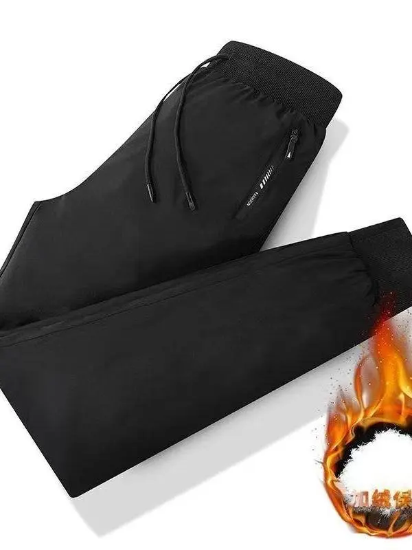 

Men's Thiened down Pants Winter Outdoor Sports Casual Warm Trousers Windproof Cold Resistant Long Pants Youth Faion