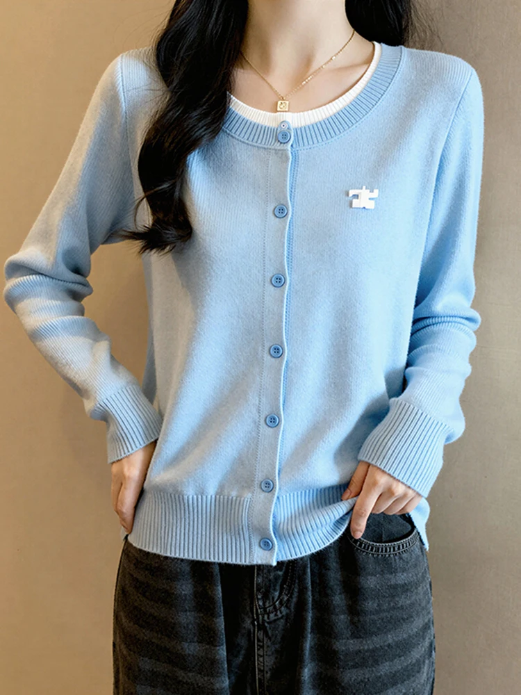 

Вязаный кардиган большого размера, длинный, с открытыми рукавами, женский, весенний, модный, свободный, стройнящий, трендовый комплект, повседневный, из полиэфирного волокна