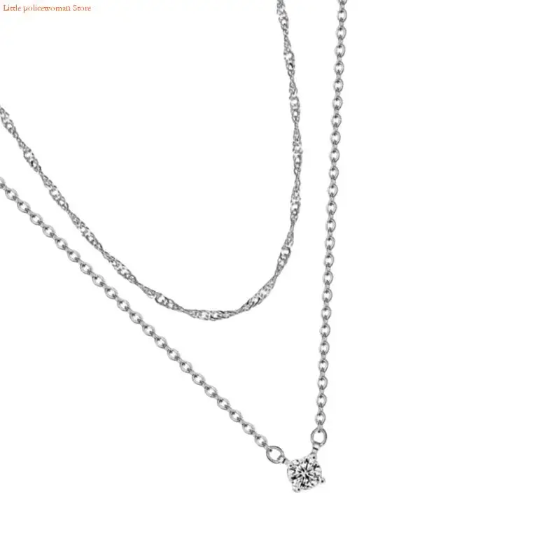 F92D Stackable Chokers Necklace Set Pendant Jewelry for Evening Outfits