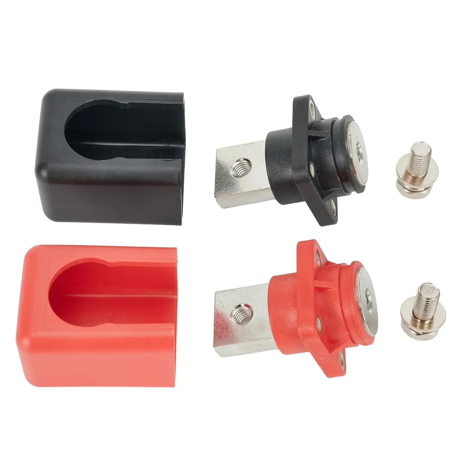 2Pc All-Koper Connectors Terminal Post Lithium Batterij Energie-opslag Terminal Batterij Connector Kabel Adapter Connector