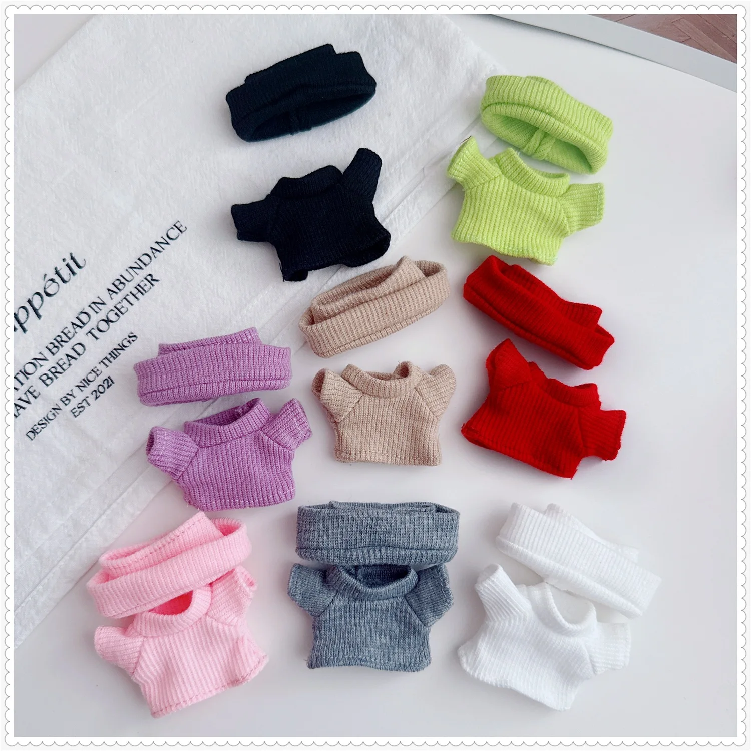 

For 10cm 4th Gen Mini Labubu Heart Code 8-Color Clothes 10cm Mini Labubu 4.0 Doll Clothes