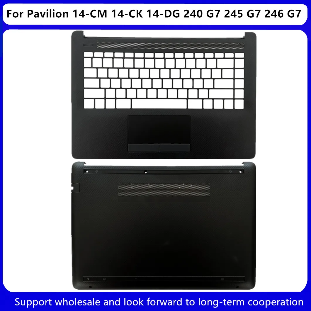 

New For HP Pavilion 14-CM 14-CK 14-DG 14-CY 240 245 246 G7 14Q-CS TPN-I131 Upper Case Palmrest / Bottom Case M75144-001