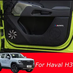 Car Door Anti Kick Pad Leather Protection Film for HAVAL H3 2024  Protector Stickers Trim Car Accessories
