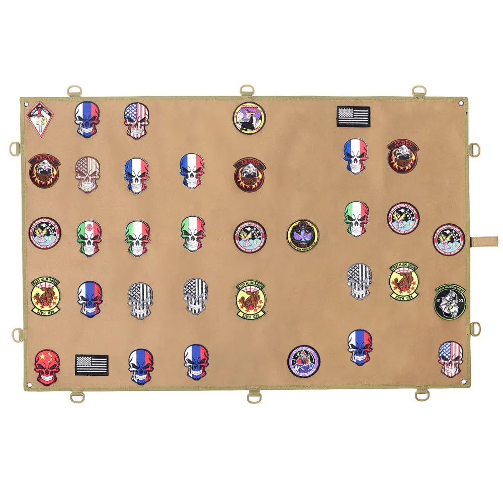 Foldable DIY Badge Paste Pad Patches Tool Organizer Tactical Patch Display Board Patch Holder Folding Mat