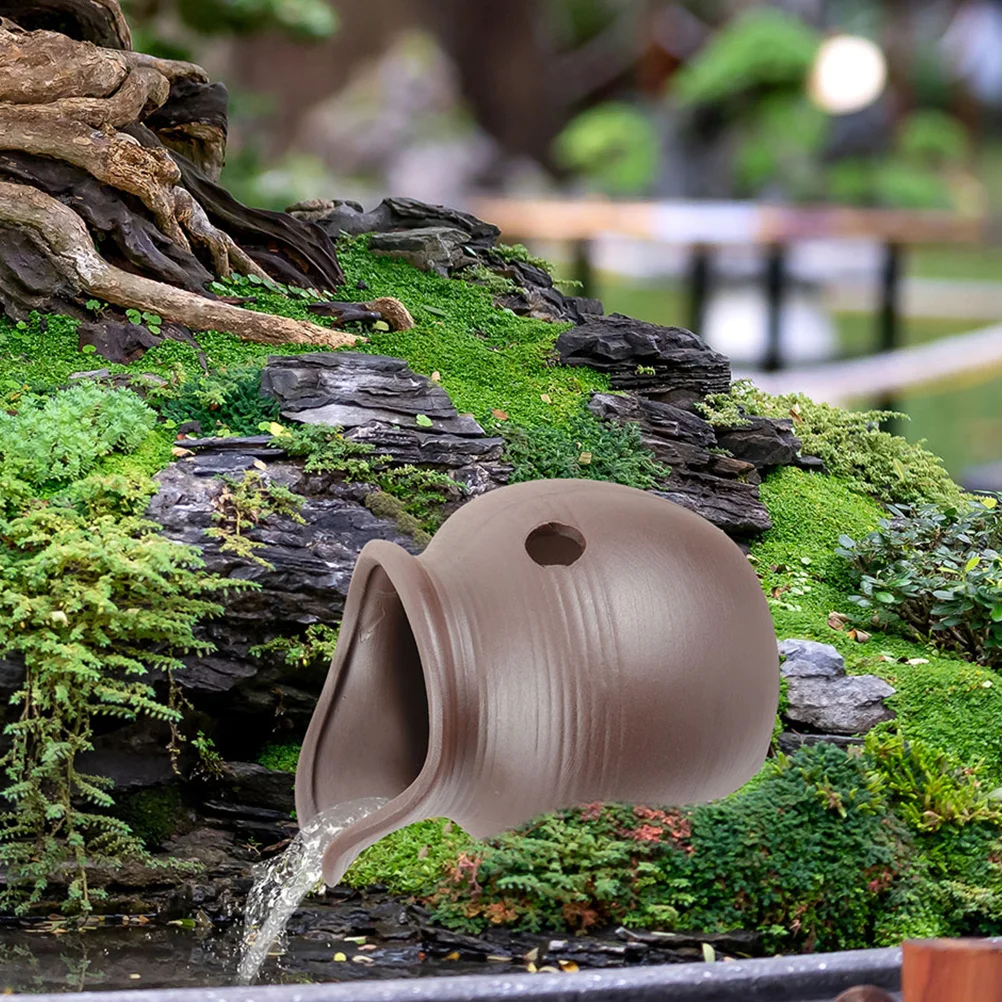 

Ceramic Pot Spitter Pond Garden Ceramic Pot Decor Yard Water Feature Outdoor Landscape Ornament Pond Spitter