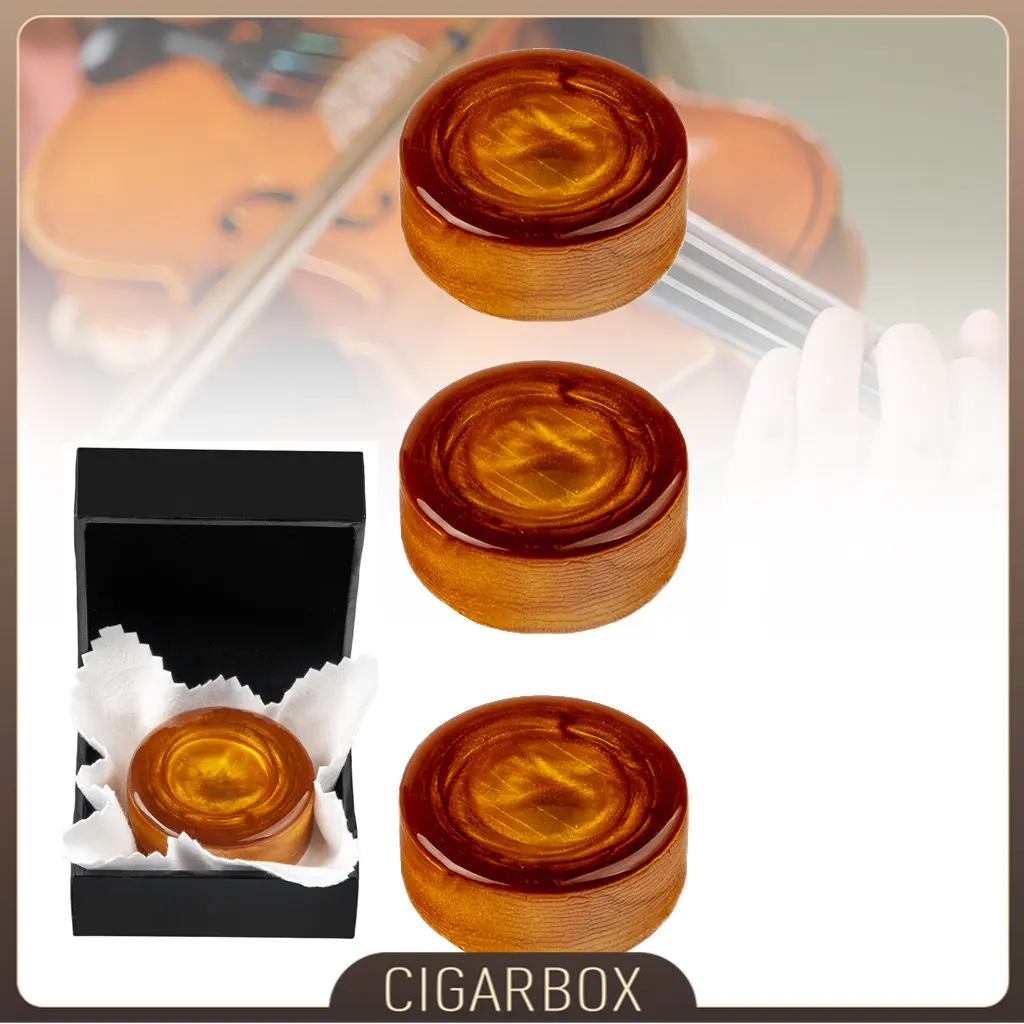 

3 pcs Violin Rosin Handcrafted Quality For Professional And Student Players Premium Made With Gold Flecks Resin