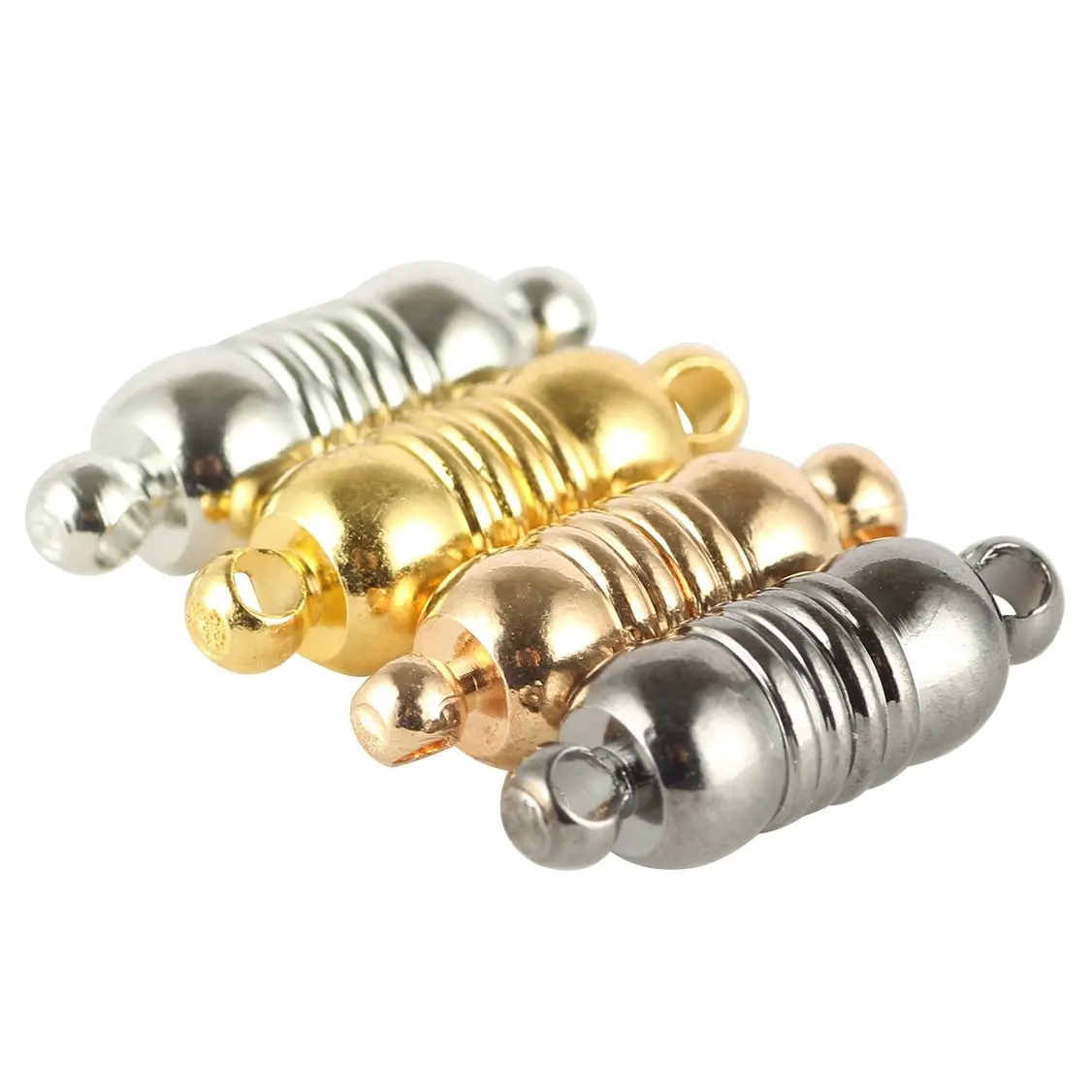 5-10 Sets Strong Magnetic Clasps Cylindrical Magnet End Clasp Bracelet Necklace Connectors For DIY Jewelry Making Findings