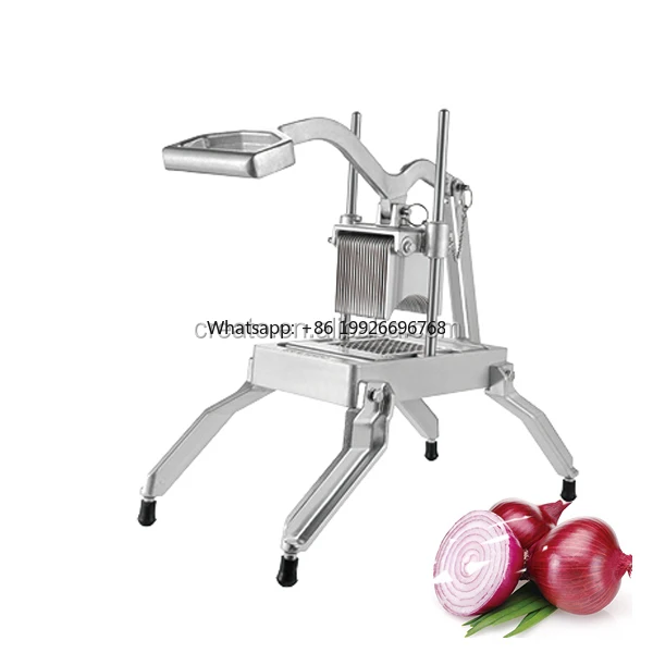 

Die Cast Aluminum Housing Stainless Steel Blade Manual Onion Slicer