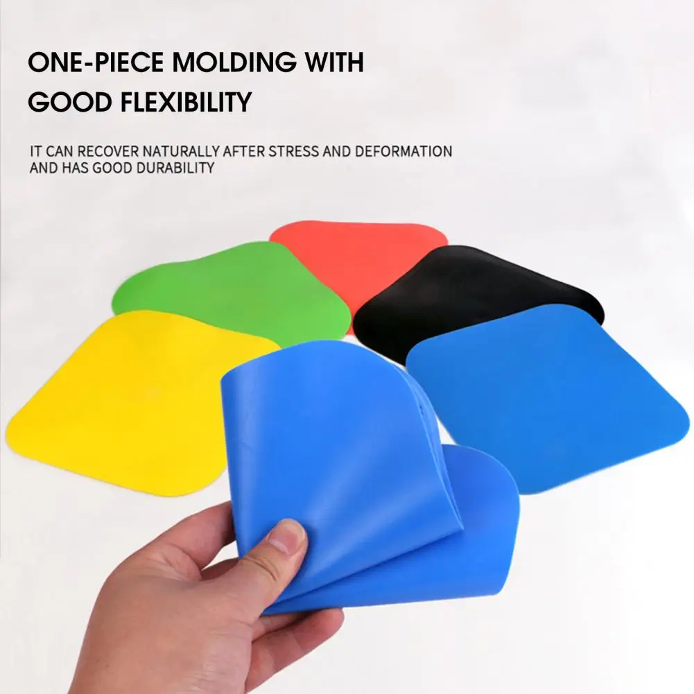 علامة قرصية مسطحة مخروطية مسطحة خفيفة الوزن وضوح عالية ومقاومة للتمزق، علامة أرضية صغيرة قوية