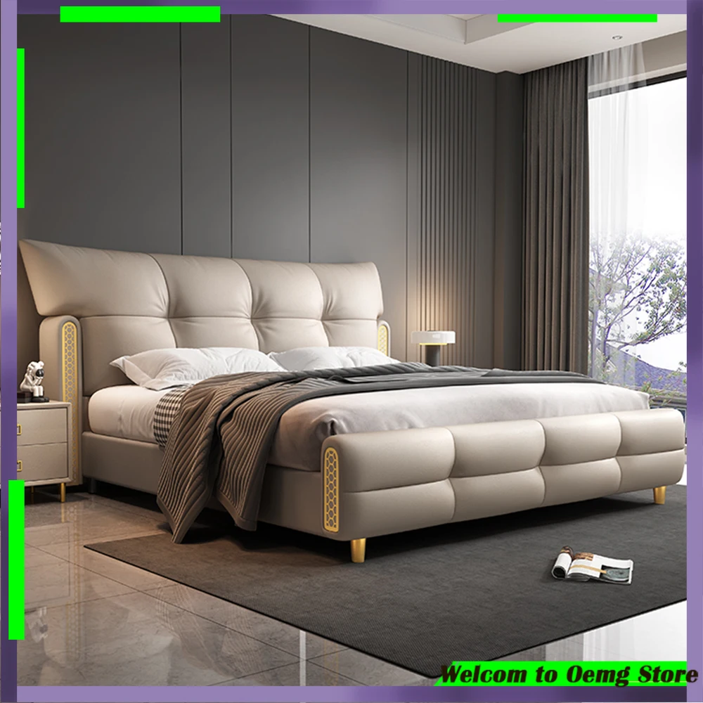 

Queen Size Nordic Modern Upholstered Luxury Bed Frame For Bedroom Stylish Lounge Furniture Home Decor Perfect For Cozy Sleeping