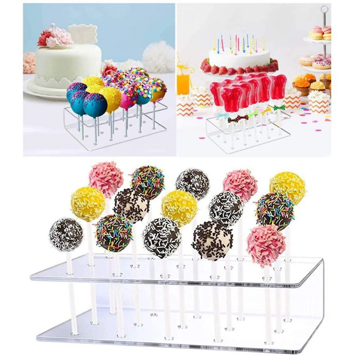 Acrylic Lollipop Storage Tool Wedding Birthday Christening Party Decoration Lollipop Cake Display Stand