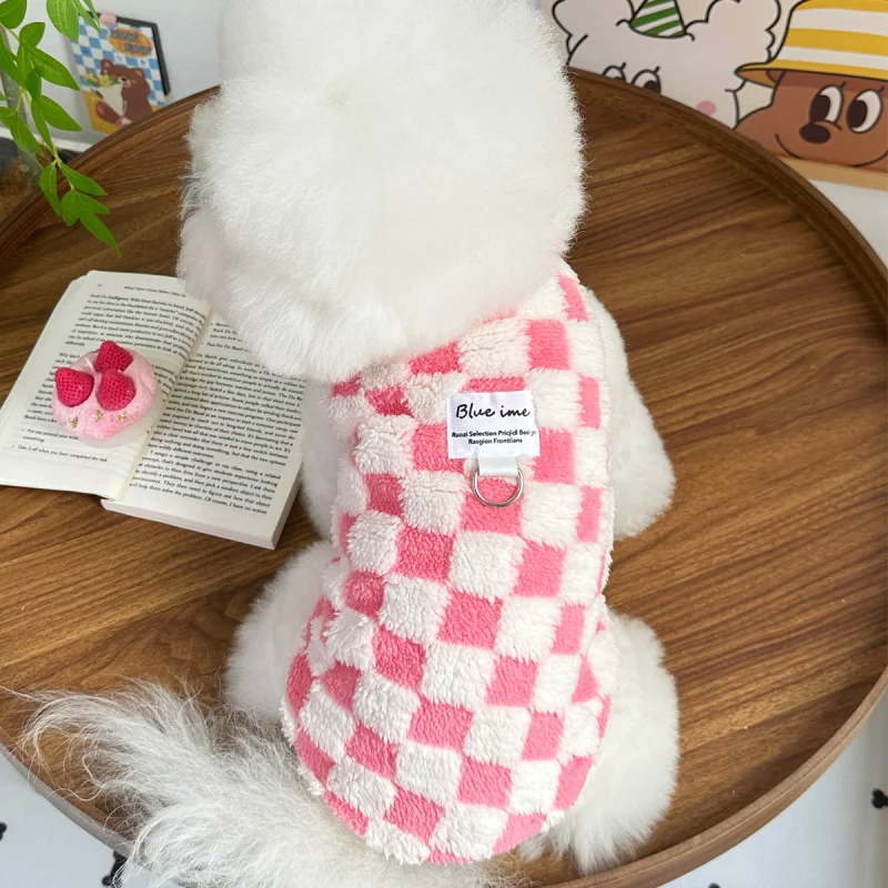 1-3 Piezas Chaleco Forrado de Felpa para Perro, Ropa Cálida de Peluche para Perros y Gatos, Chaleco con Correa para Teddy, Bichón, Poodle, Ropa para Cachorro, Artículos para Mascotas