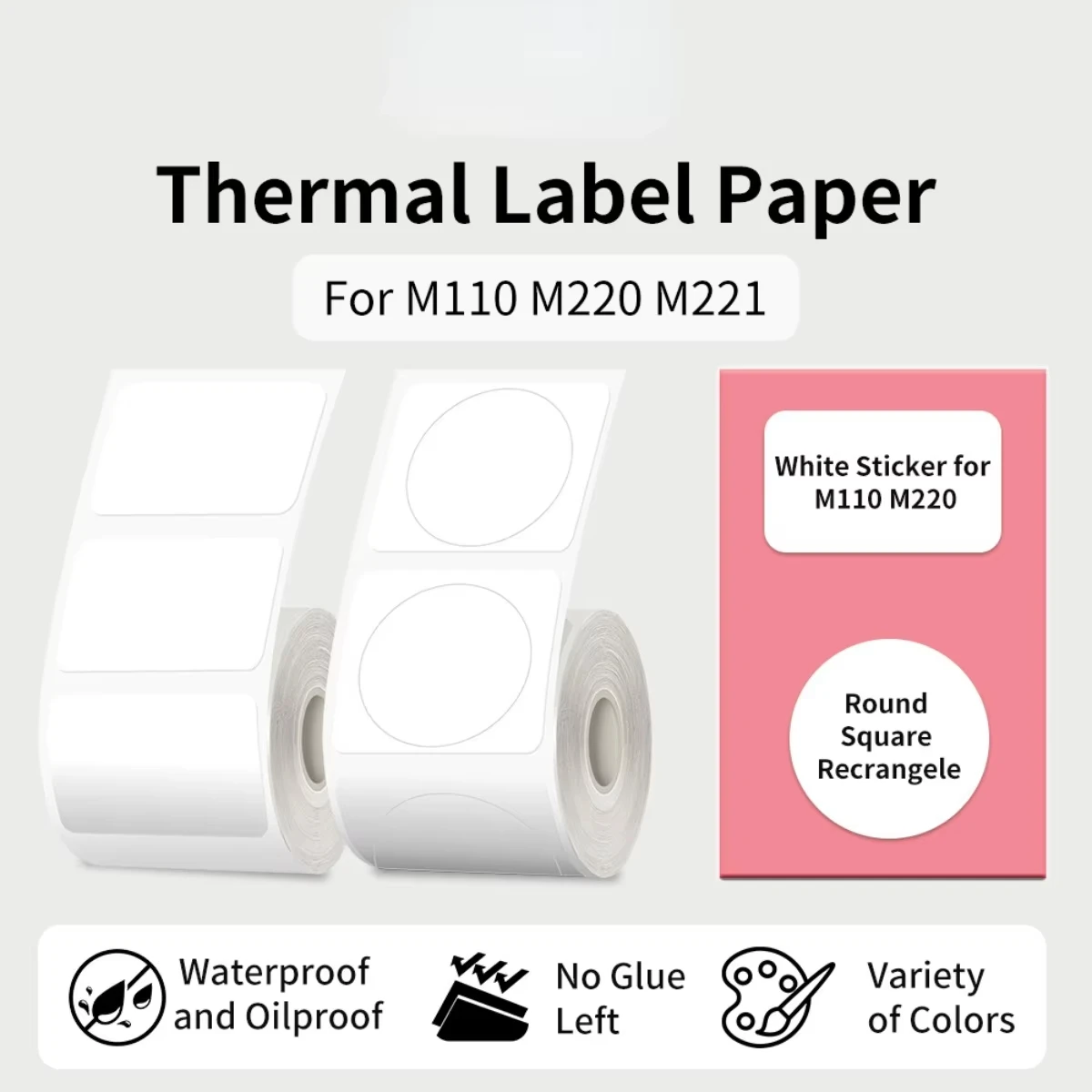 Thermal paper Label Maker Paper M110 Label for Small Business Multi-Purpose Thermal Sticker for M110 M221 M200 M220 Printer