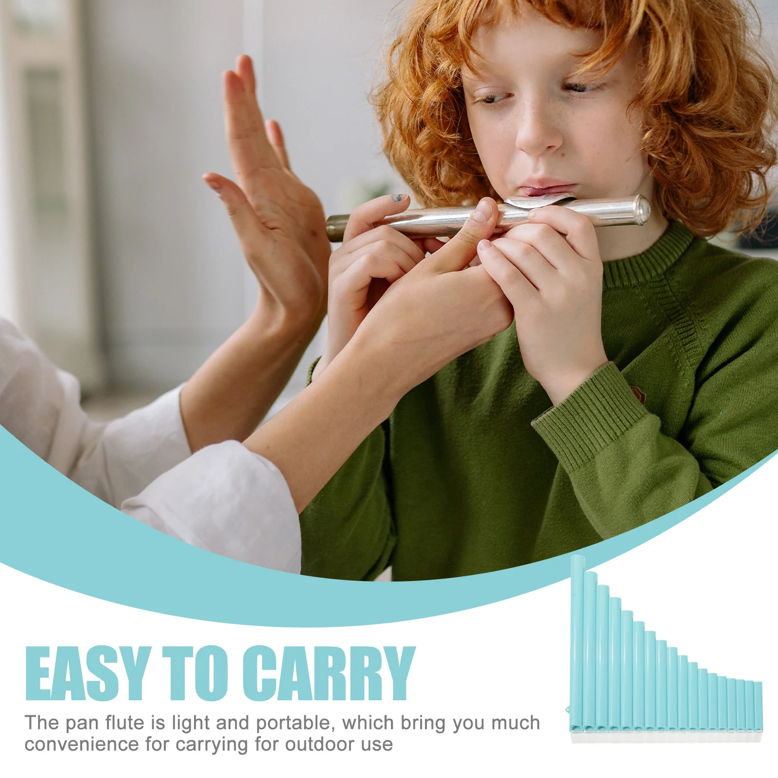 

1Set Beginner Pan Flute C Key Musical Instrument Portable 18 Pan Pipe School Teaching Professional Performance