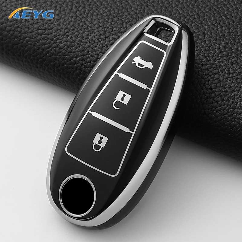 2 3 Buttons For Suzuki Vitara Swift Ignis Kizashi SX4 Baleno Ertiga Samurai S-Cross Soft TPU Car Key Cover Case Protection Shell