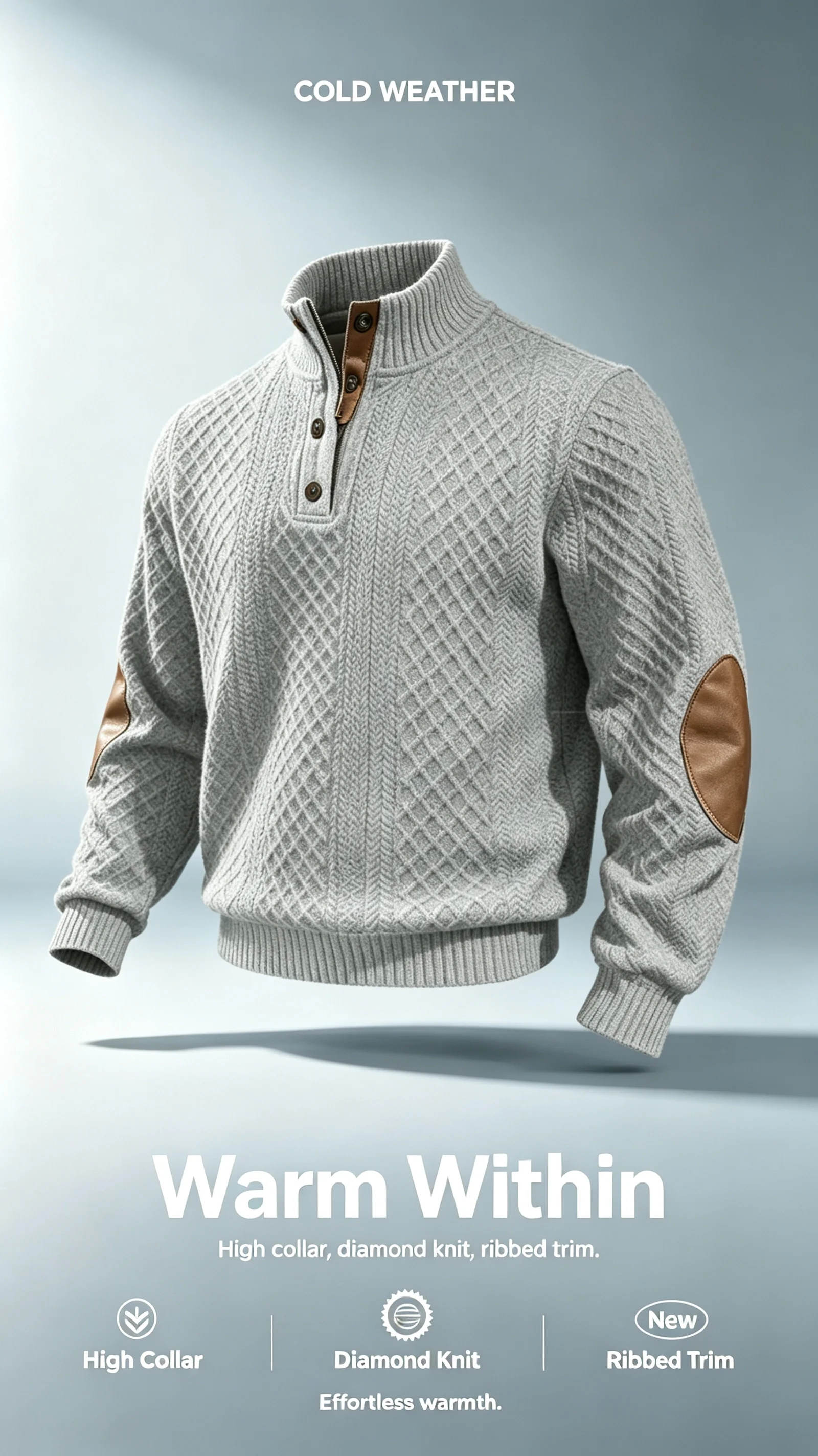 Pull à col montant pour homme, - Turtleneck Sweater Men avis et prix