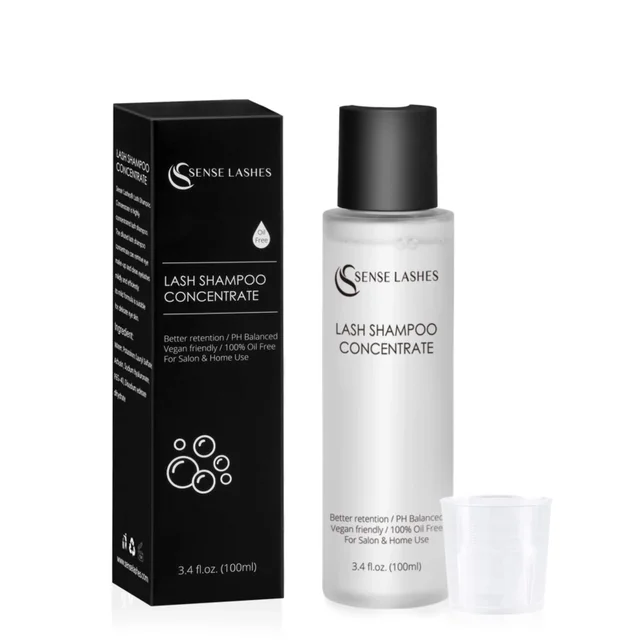 SENSE LASHES szampon do rzęs koncentrat bez stymulacji środek do czyszczenia rzęs DIY profesjonalne przedłużanie rzęs pianka do kąpieli środek do demakijażu