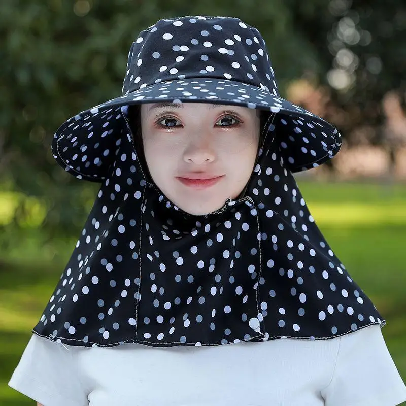

Женская уличная шляпа для защиты от солнца, кепка для сбора чая, весенне-летняя, с УФ-защитой, ветрозащитная, с защитой для лица