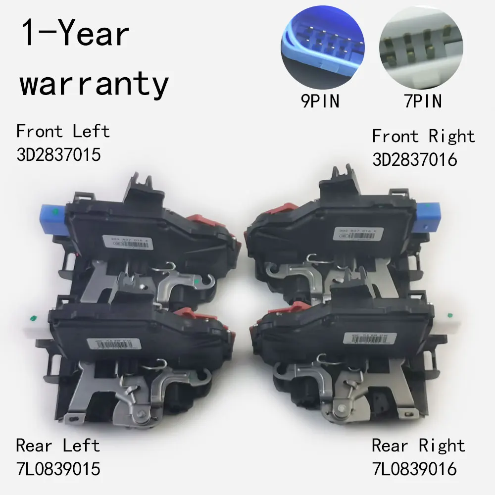 Siłownik zamka drzwi z kierownicą po prawej stronie Do VW Jetta Phaeton Sagitar Touran Skoda Octavia 3D 2837015   3D 2837016   7L 0839015   7L 0839016