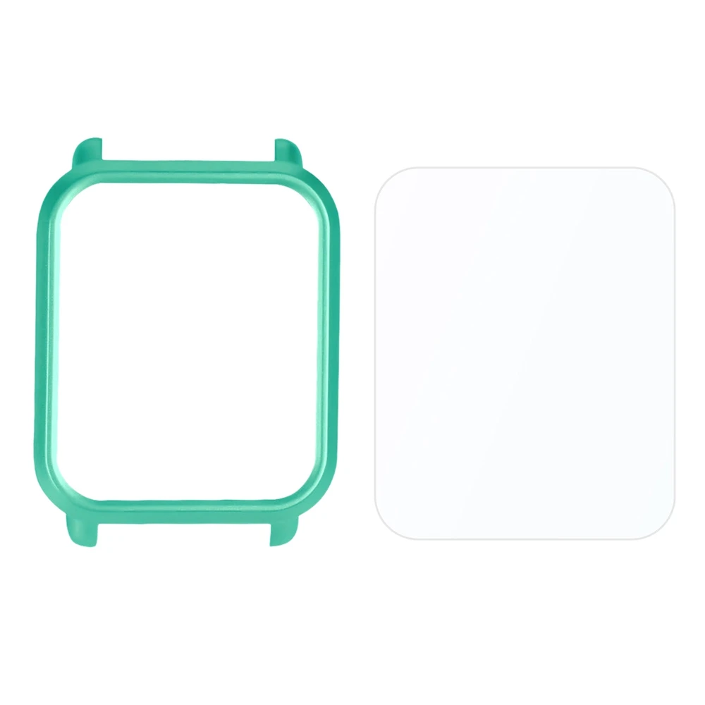 Watch Protective Case Compatible for Xiaomi Huami Amazfit Bip Youth, PC Material Case+Screen Protector Mint Green