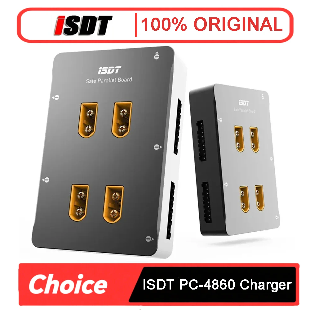

ISDT PC-4860 1-8S Безопасная параллельная плата с разъемами XT60 Крышка с ЧПУ Зарядная плата для радиоуправляемого автомобиля Липо Грузовик Самолет Дроны Игрушки