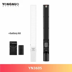 YONGNUO YN360S LED Handheld Soft Light Bi-color 3200K-5600K Video Lights Fill-in Light with F550 Battery Kit for Photography