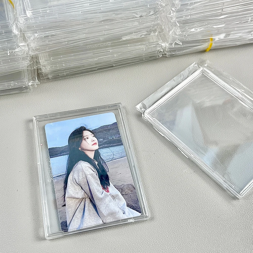 5pcs Acrylic Card Holder Transparent Toploader Picture Frame Card Protectors Korea Idol Photocard Anti-scratch Protective Sleeve