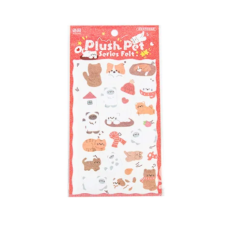 

24 компл./лот кавайные канцелярские наклейки пушистые плюшевые дневник планировщик декоративные мобильные наклейки Скрапбукинг DIY ремесленные наклейки