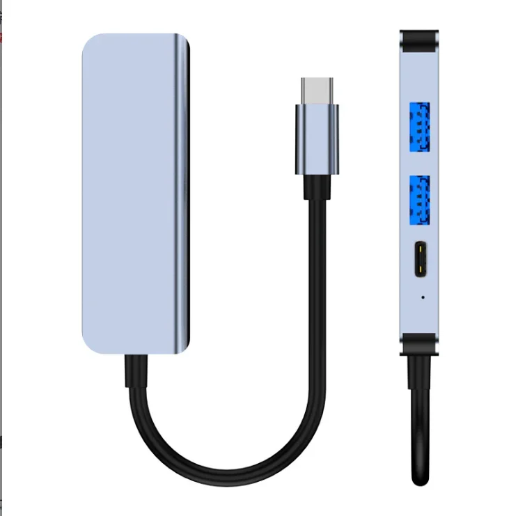 

Hub Usb 4-In-1 Type-C Docking Station 4K HDTV Pd Fast Charging Docking Station Notebook Converter Pc Accessories Desktop