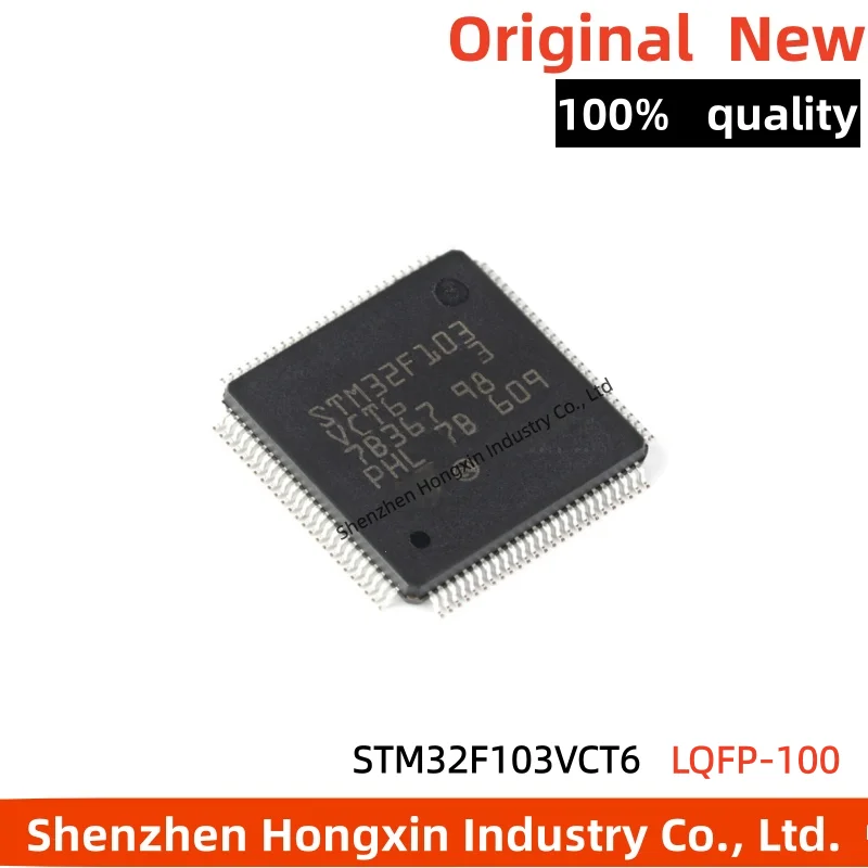 

1pieces of STM32F103VCT6 LQFP-100 ARM Cortex-M3 32-bit microcontroller MCU